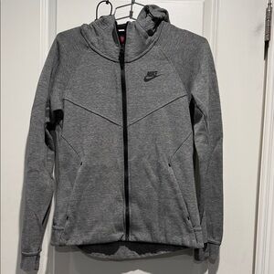 Women’s Nike Charcoal Full-Zip Hoodie. Size small.